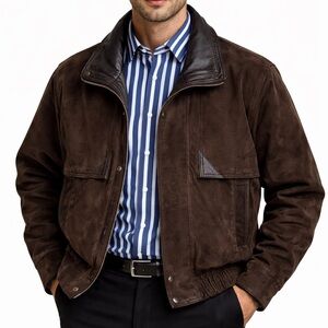 Men's Brown Bomber Jacket